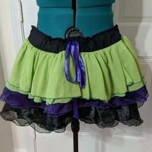 Gothic Witch Multi-Tiered Skirt